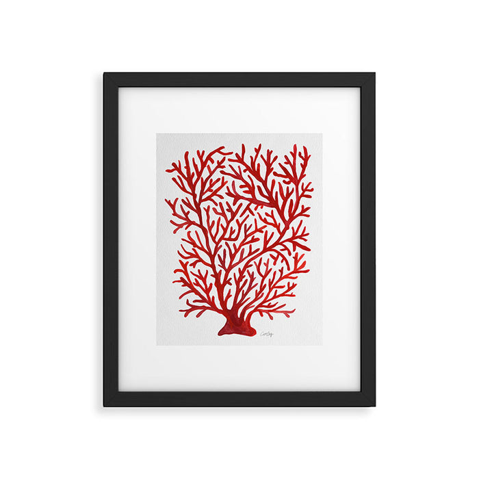 Red Coral Framed Art Print Gallery Image 1