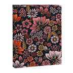 Retro Flower Power - Denim & Pink Canvas Print Gallery Image 8
