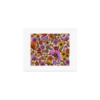 Retro Flower Power - Pink & Red Art Print Gallery Image 1