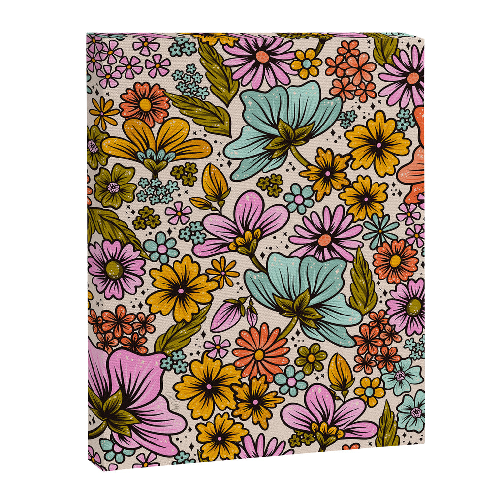 Retro Flower Power - Spring Palette Canvas Print Gallery Image 8