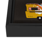 Retro Road Trip - Charcoal Framed Canvas Print Gallery Image 3