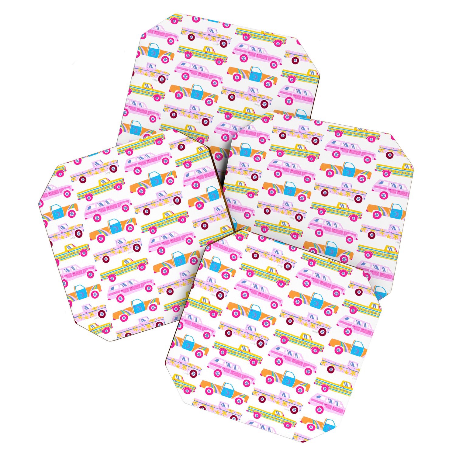 Retro Roads â Candy Palette Coaster Gallery Image 1