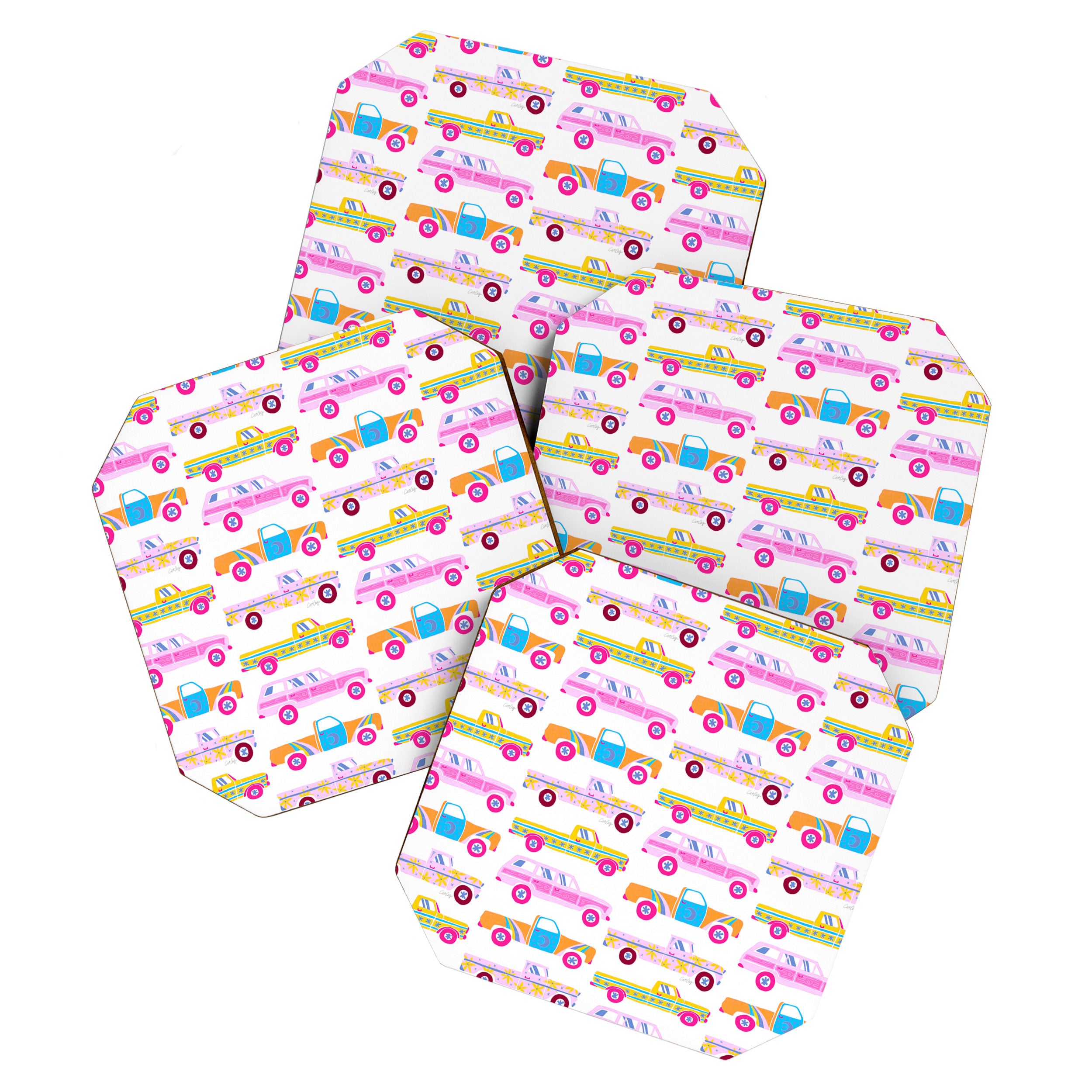 Retro Roads â Candy Palette Coaster Gallery Image 1