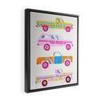 Retro Roads â Candy Palette Framed Canvas Print Gallery Image 2