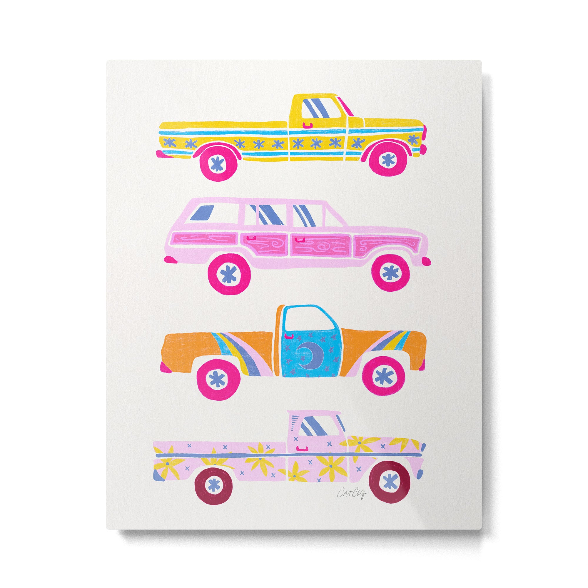 Retro Roads â Candy Palette Metal Print Gallery Image 6