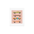 Retro Roads - Pink Palette Art Print Gallery Image 1
