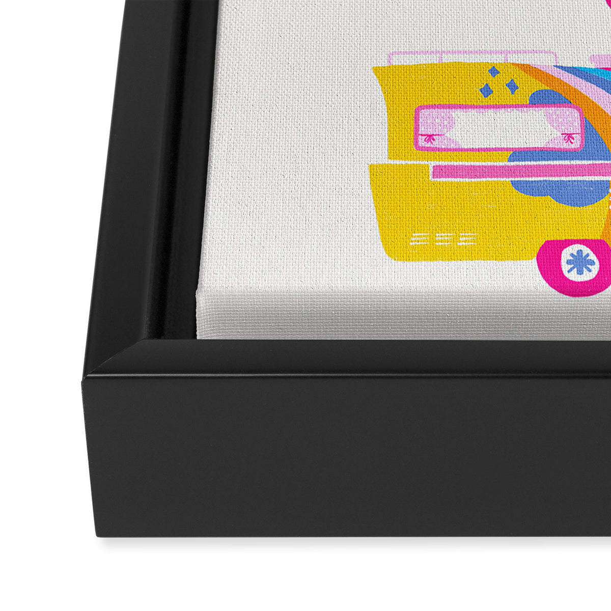 Retro Roadtrip - Candy Palette Framed Canvas Print Gallery Image 3