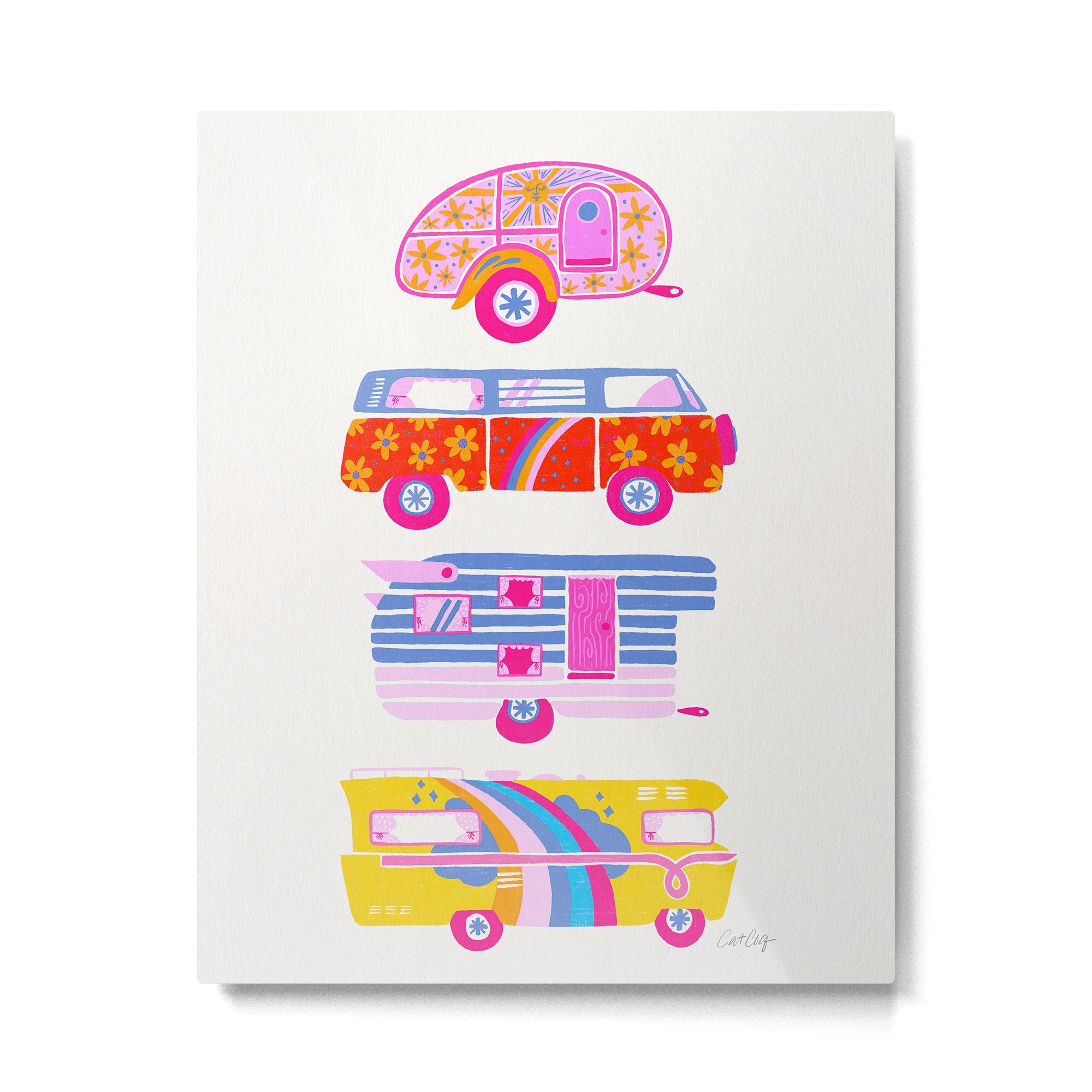Retro Roadtrip - Candy Palette Metal Print Gallery Image 6