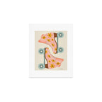 Retro Roller Skates - Blush & Mint Palette Art Print Gallery Image 1