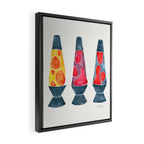 Retro Vibes - Warm Palette Framed Canvas Print Gallery Image 2