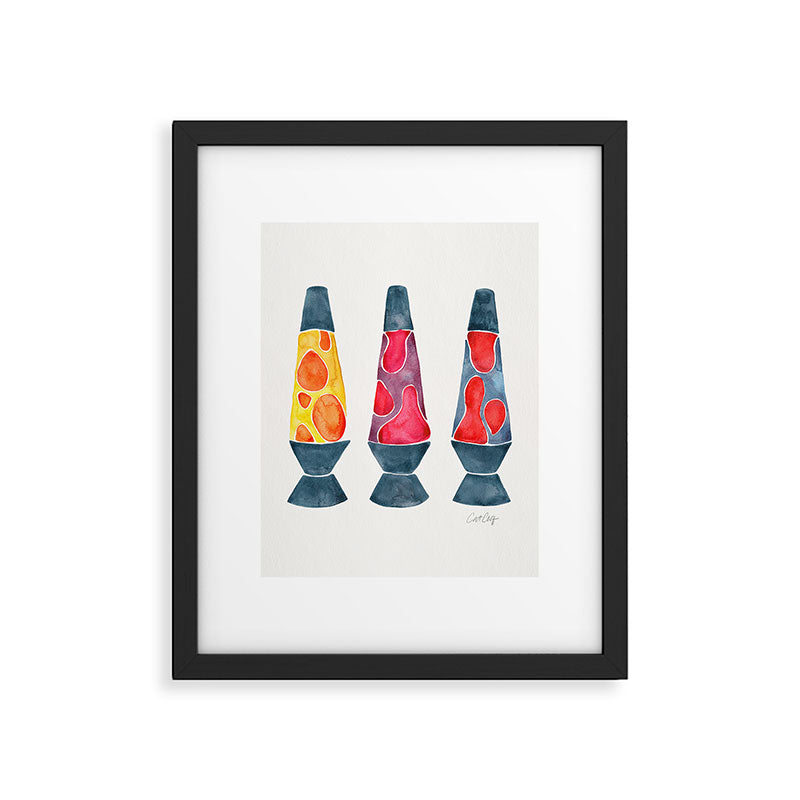 Retro Vibes - Warm Palette Framed Art Print Gallery Image 6