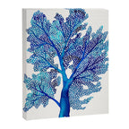 Sea Fan Coral - Blue OmbrÃ© Canvas Print Gallery Image 8
