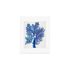 Sea Fan Coral - Blue OmbrÃ© Art Print Gallery Image 1