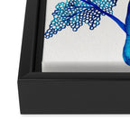 Sea Fan Coral - Blue OmbrÃ© Framed Canvas Print Gallery Image 3