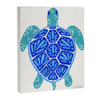 Sea Turtle - Blue Palette Canvas Print Gallery Image 8