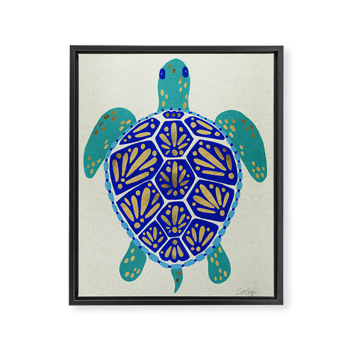 Sea Turtle Framed Canvas Print Gallery Image 1