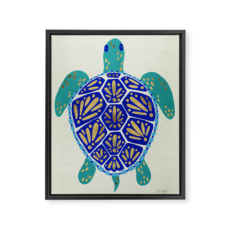 Sea Turtle Framed Canvas Print Gallery Image 8