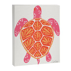 Sea Turtle - Melon Palette Canvas Print Gallery Image 8