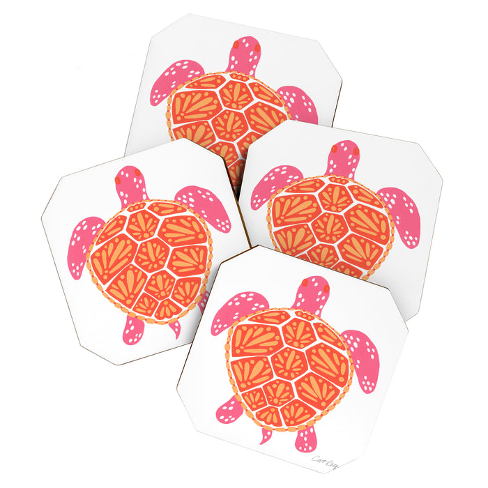 Sea Turtle - Melon Palette Coaster Gallery Image 1