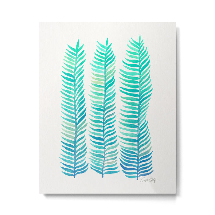 Seafoam Seaweed Metal Print Gallery Image 1