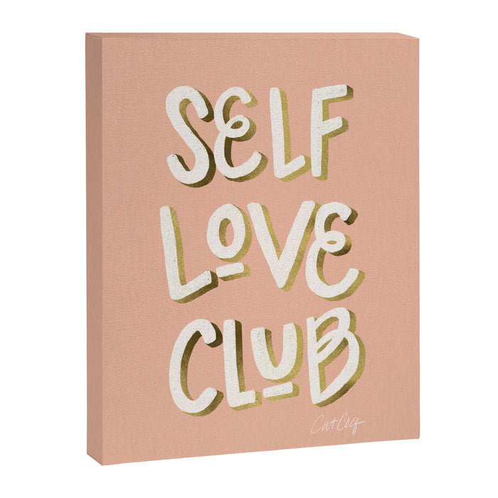 Self Love Club - Blush & Gold Palette Canvas Print Gallery Image 1