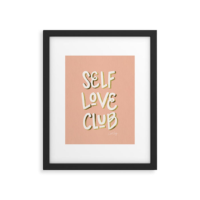 Self Love Club - Blush & Gold Palette Framed Art Print Gallery Image 1