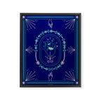 She Believed - Navy & Turquoise Palette Framed Canvas Print Gallery Image 8