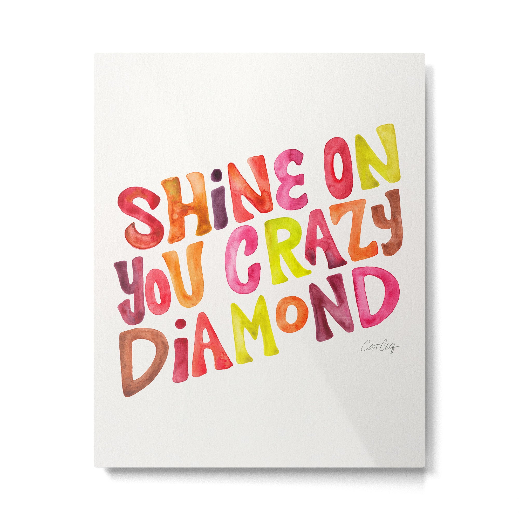 Shine On You Crazy Diamond - Rainbow Palette Metal Print Gallery Image 6