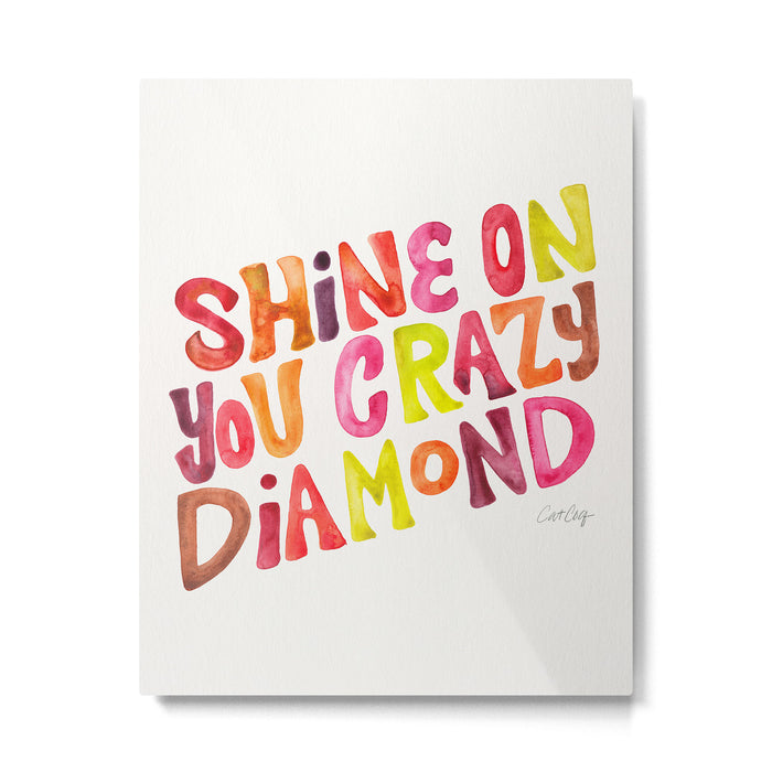Shine On You Crazy Diamond - Rainbow Palette Metal Print Gallery Image 1