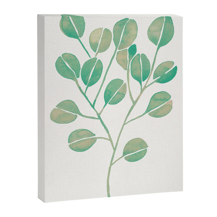 Silver Dollar Eucalyptus - Mint Palette Canvas Print Gallery Image 1