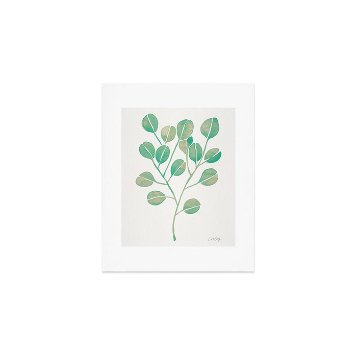 Silver Dollar Eucalyptus - Mint Palette Art Print Gallery Image 1