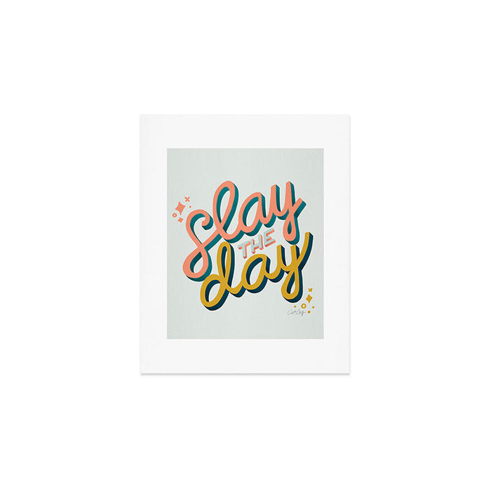 Slay the Day - Marigold & Blush Art Print Gallery Image 1