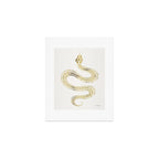Snake Skeleton - Gold Art Print Gallery Image 1