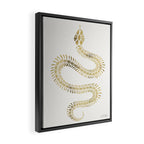Snake Skeleton - Gold Framed Canvas Print Gallery Image 2