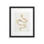 Snake Skeleton - Gold Framed Art Print Gallery Image 6
