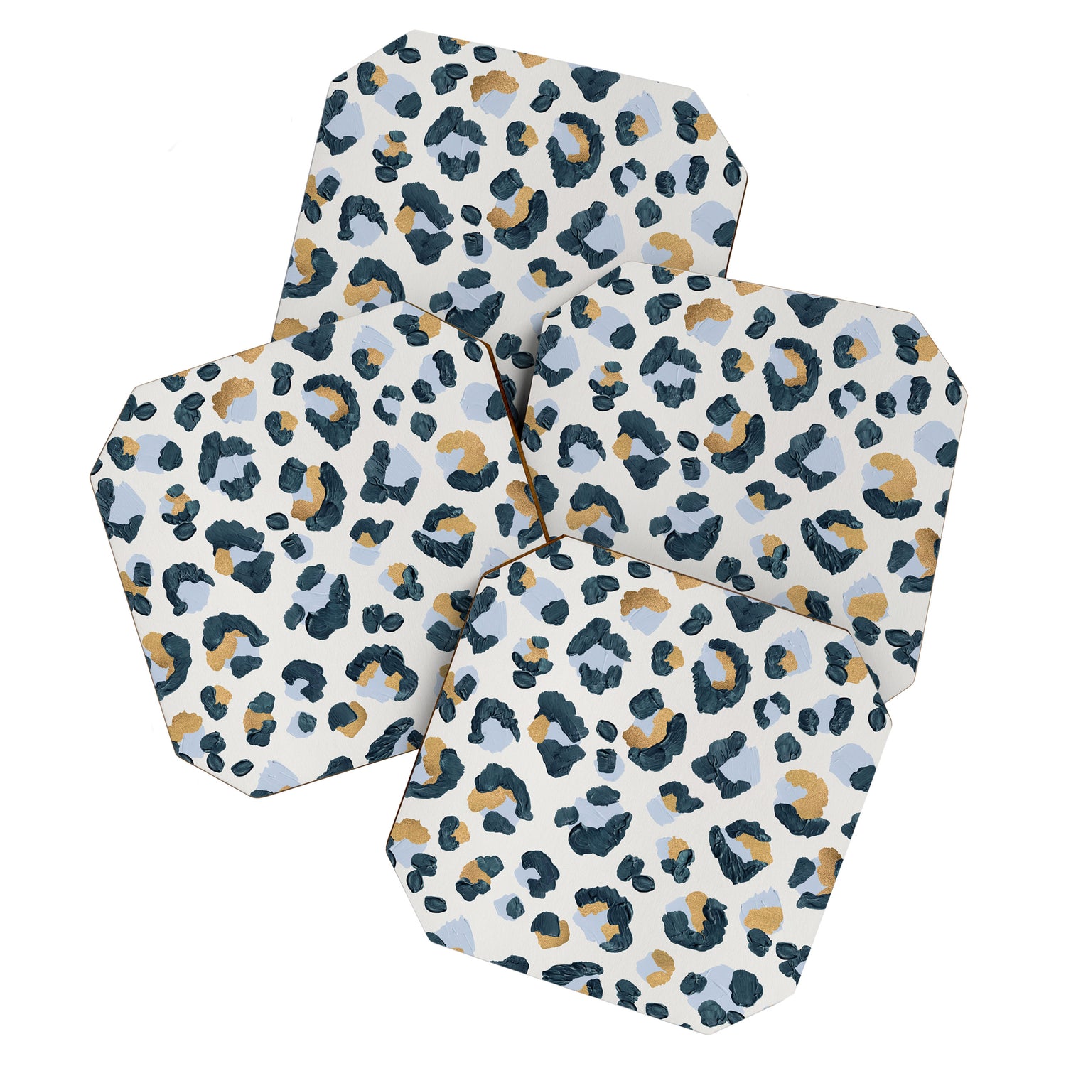Snow Leopard Print Coaster Gallery Image 1