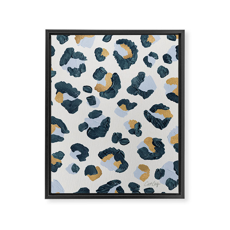 Snow Leopard Print Framed Canvas Print Gallery Image 6