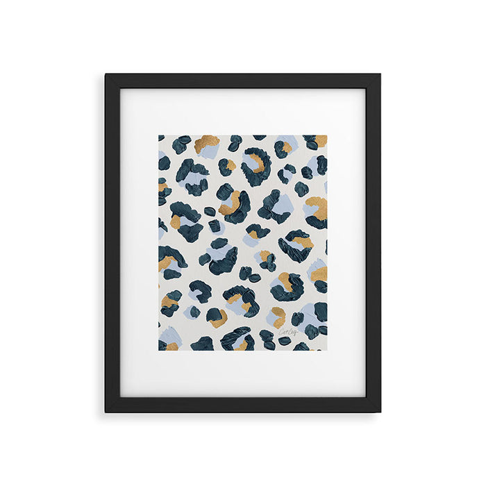 Snow Leopard Print Framed Art Print Gallery Image 1