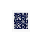 Snowflake Collection - Navy Art Print Gallery Image 1