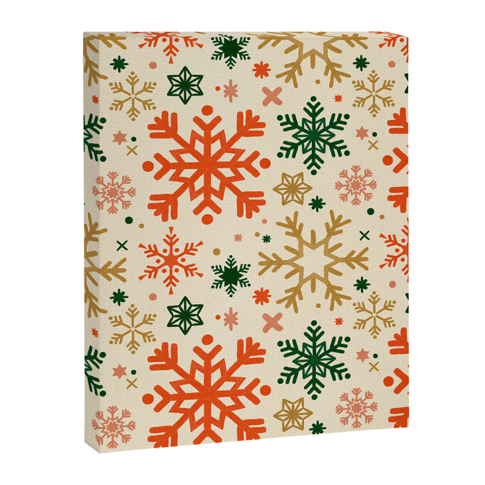 Snowflake Collection - Retro Palette Canvas Print Gallery Image 1