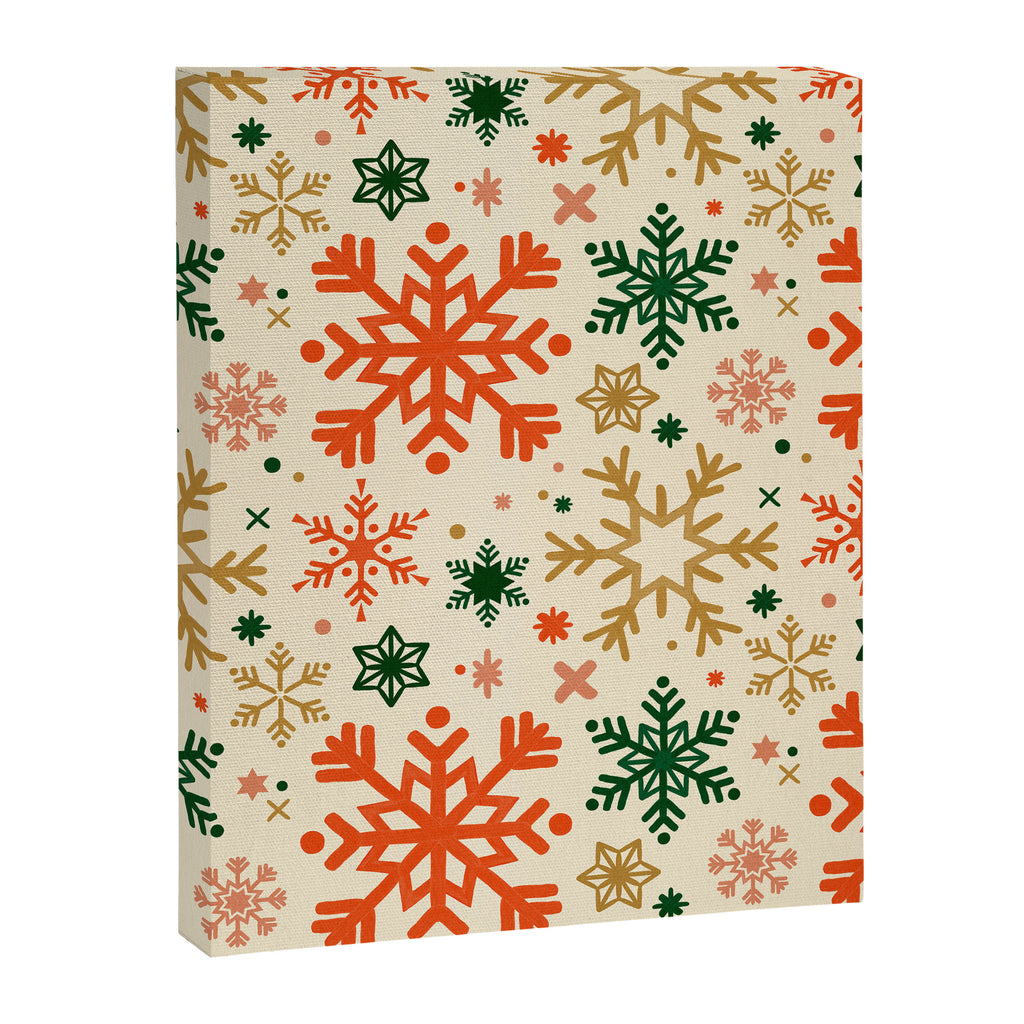 Snowflake Collection - Retro Palette Canvas Print Gallery Image 6