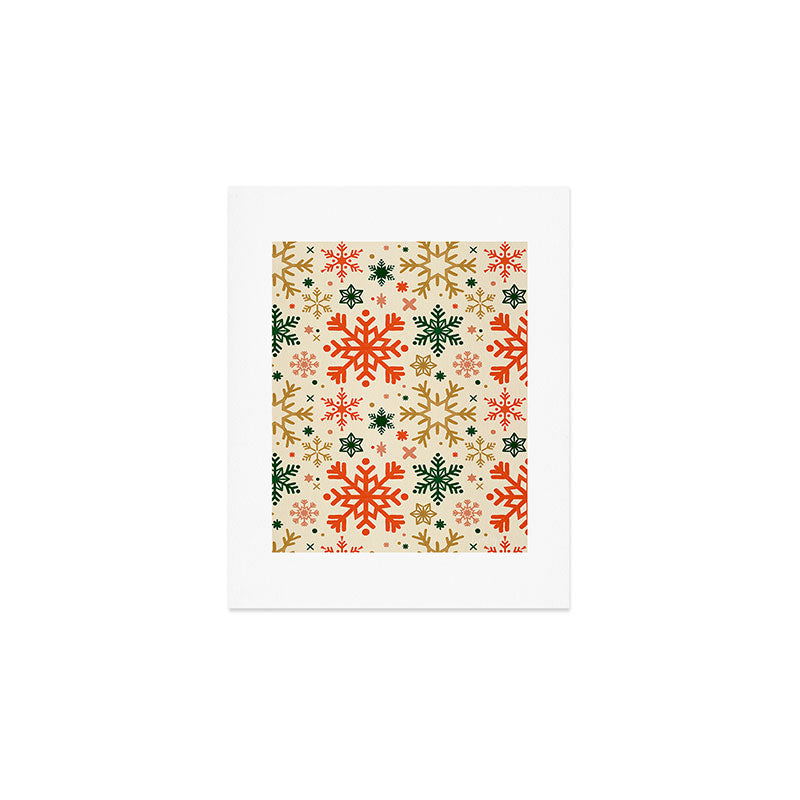Snowflake Collection - Retro Palette Art Print Gallery Image 1