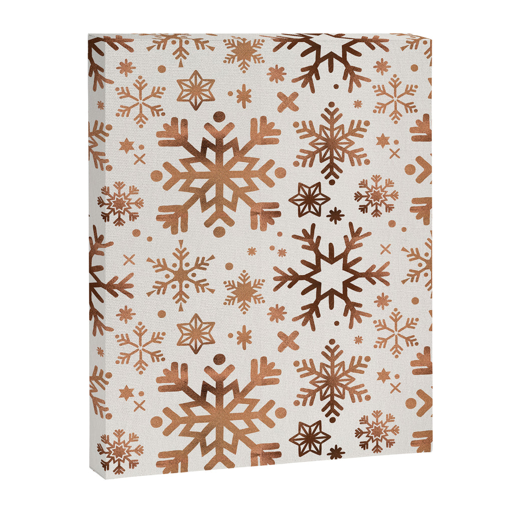 Snowflake Collection - Rose Gold Palette Canvas Print Gallery Image 6