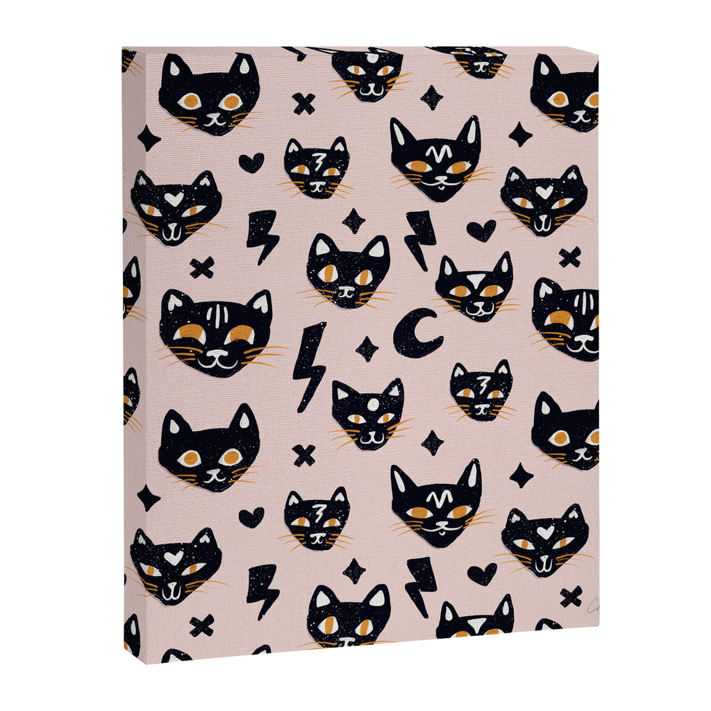 Spooky Kitties â Blush Canvas Print Gallery Image 8