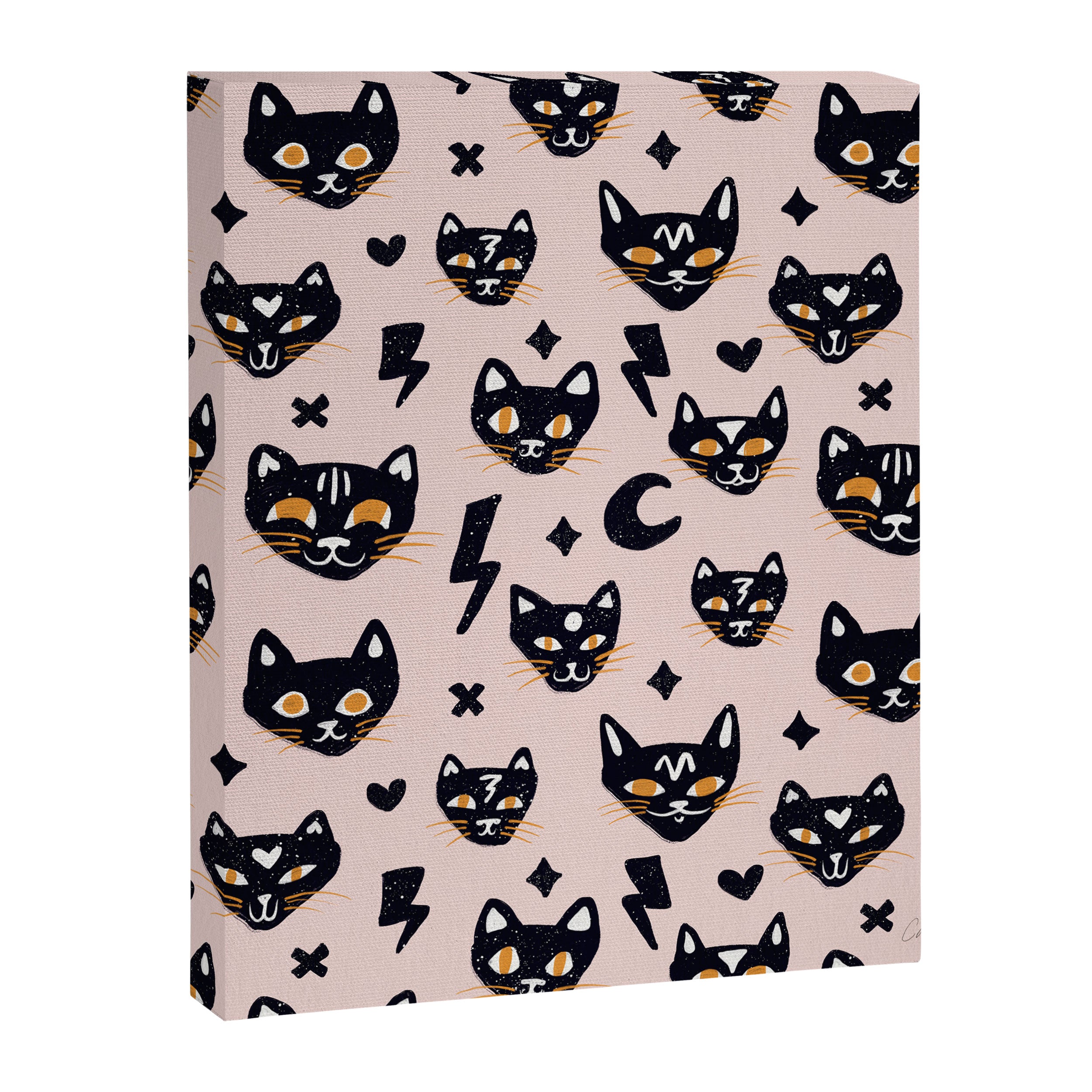 Spooky Kitties â Blush Canvas Print Gallery Image 8