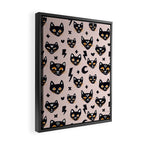 Spooky Kitties â Blush Framed Canvas Print Gallery Image 2