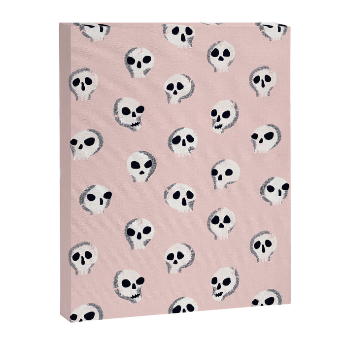 Spooky Skulls - Blush Canvas Print Gallery Image 1