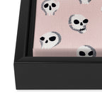 Spooky Skulls - Blush Framed Canvas Print Gallery Image 3