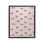 Spooky Skulls - Blush Framed Canvas Print Gallery Image 8
