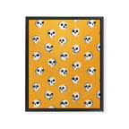 Spooky Skulls - Marigold Framed Canvas Print Gallery Image 8